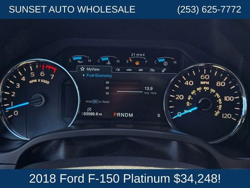 Used 2018 Ford F150 Platinum w/ Max Trailer Tow Package AWD/4WD image 27