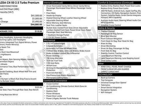 Certified 2025 MAZDA CX-50 AWD 2.5 Turbo w/ Cargo Package image 35