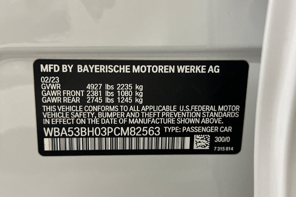 Used 2023 BMW 530i w/ Convenience Package RWD image 34