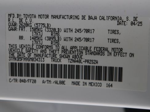 Certified 2025 Toyota Tacoma SR5 RWD image 39