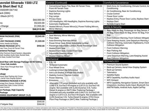 Used 2024 Chevrolet Silverado 1500 LTZ w/ LTZ Premium Package AWD/4WD image 41