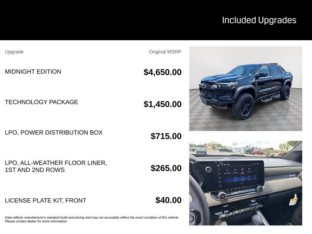 New 2026 Chevrolet Colorado ZR2 w/ Midnight Edition AWD/4WD image 5