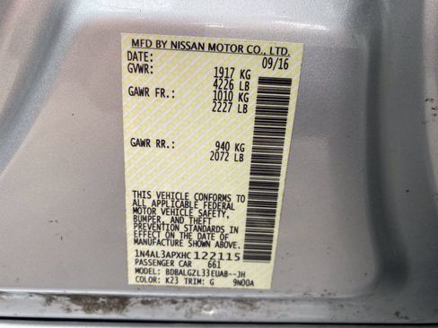 Used 2017 Nissan Altima 2.5 S w/ Power Driver Seat Package FWD image 33