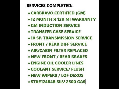 Certified 2022 Chevrolet Silverado 2500 Custom w/ Custom Value Package AWD/4WD image 39