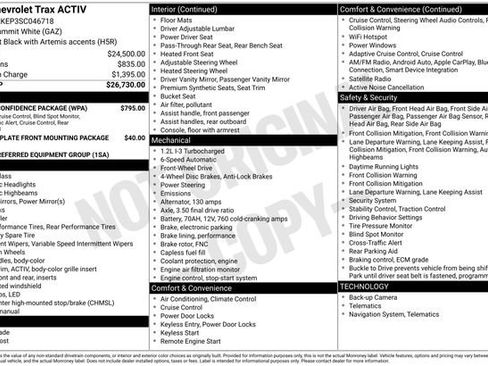 Certified 2025 Chevrolet Trax ACTIV w/ Driver Confidence Package FWD image 33