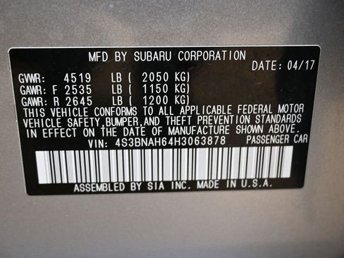 Used 2017 Subaru Legacy 2.5i Premium image 40