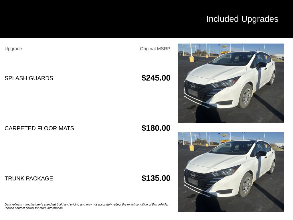 Used 2024 Nissan Versa S w/ Trunk Package FWD image 7
