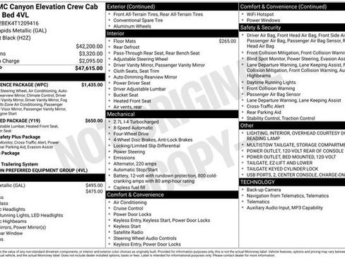 New 2026 GMC Canyon Elevation w/ Convenience Package image 3