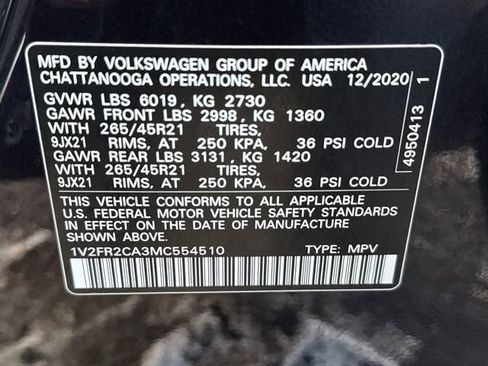 Used 2021 Volkswagen Atlas SEL Premium AWD/4WD image 26
