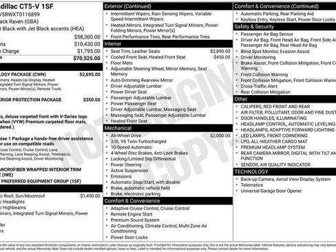 New 2026 Cadillac CT5 V w/ Technology Package AWD/4WD image 1