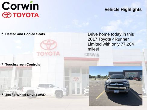Used 2017 Toyota 4Runner Limited AWD/4WD image 6