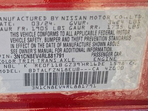 Used 2024 Nissan Versa SV FWD image 25