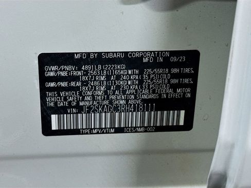 Certified 2024 Subaru Forester Sport AWD/4WD image 30