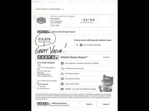 Used 2018 Ford Transit 150 130 Low Roof image 16