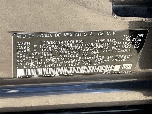 Certified 2026 Honda HR-V EX-L image 29