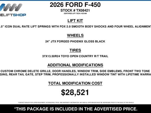 Used 2026 Ford F450 Platinum w/ Platinum Plus Package AWD/4WD image 2