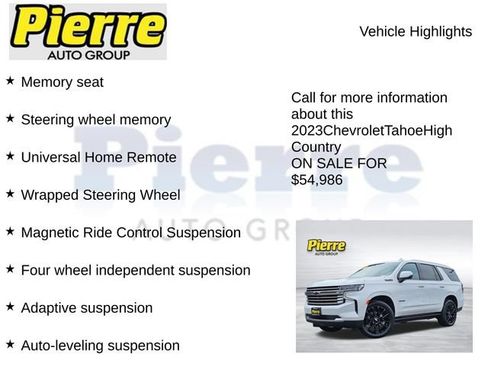 Used 2023 Chevrolet Tahoe High Country AWD/4WD image 23