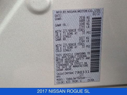 Used 2017 Nissan Rogue SL w/ SL Premium Package image 41