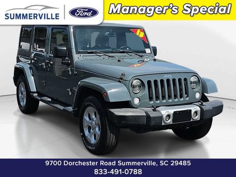 Used 2015 Jeep Wrangler Unlimited Sahara w/ Connectivity Group image 1