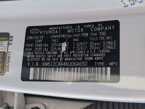 Used 2019 Hyundai Tucson SE w/ Cargo Package AWD/4WD image 34