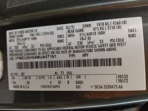 Used 2021 Ford Escape SEL FWD image 33