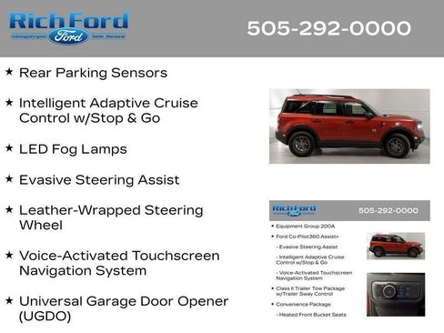 Certified 2022 Ford Bronco Sport Big Bend w/ Convenience Package AWD/4WD image 42