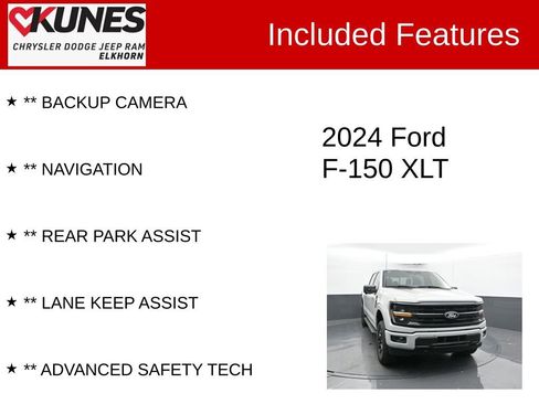 Used 2024 Ford F150 XLT w/ Equipment Group 302A MID image 2