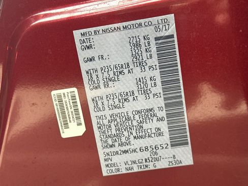 Used 2017 Nissan Pathfinder SL AWD/4WD image 30