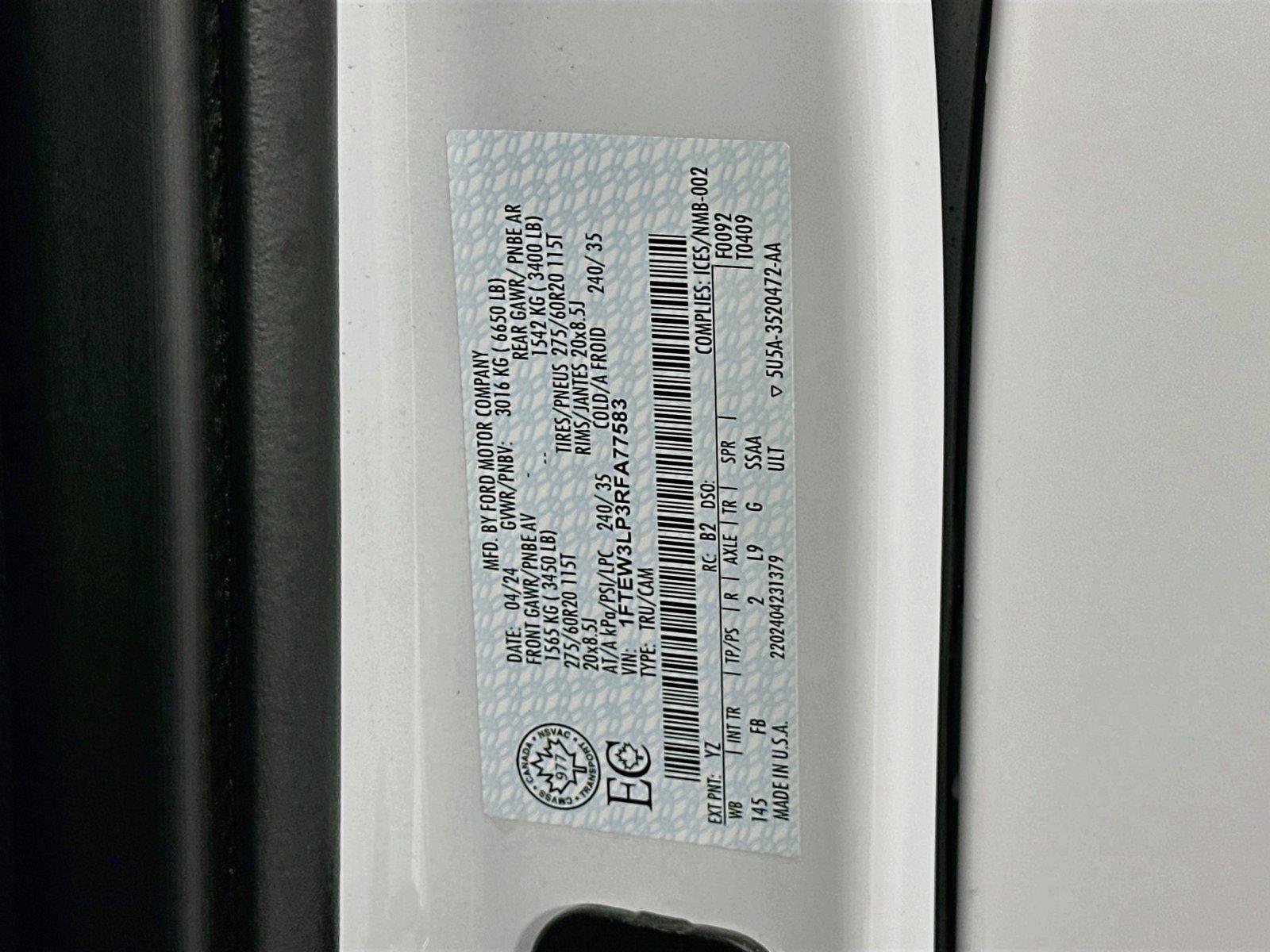 Used 2024 Ford F150 XLT w/ Equipment Group 302A MID AWD/4WD image 23