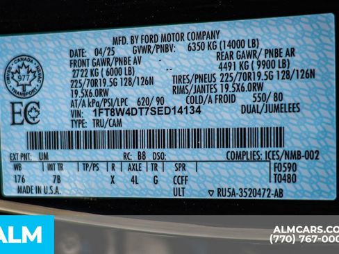 Used 2025 Ford F450 Platinum w/ Snow Plow Prep Package image 62