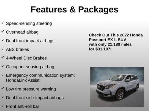 Certified 2022 Honda Passport EX-L image 16