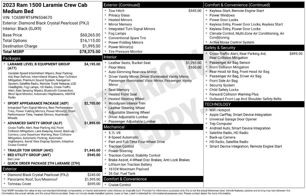 Used 2023 RAM 1500 Laramie AWD/4WD image 11