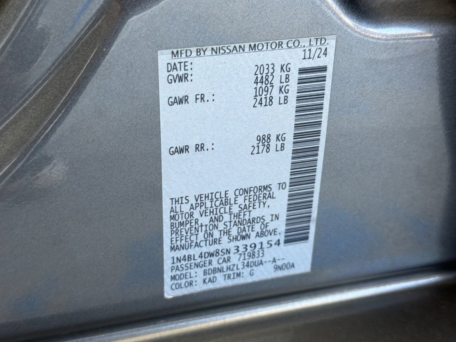 Used 2025 Nissan Altima 2.5 SV AWD/4WD image 27