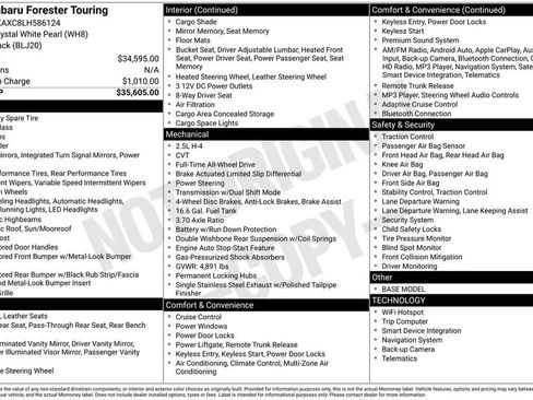 Used 2020 Subaru Forester Touring image 2