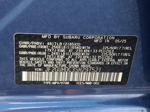 Certified 2025 Subaru Crosstrek 2.5i Premium AWD/4WD image 27