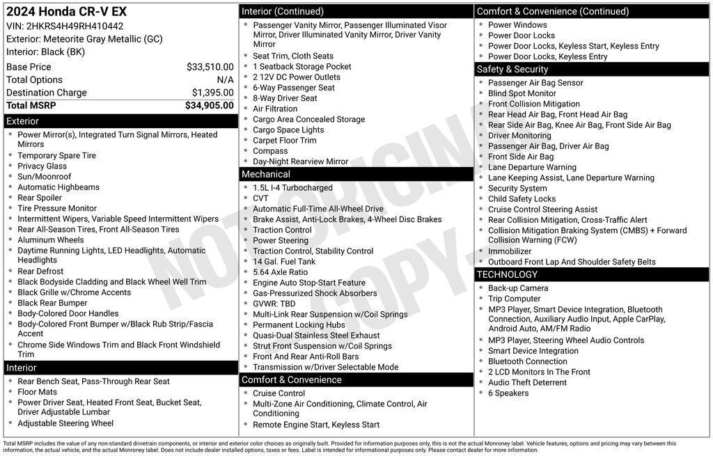 Certified 2024 Honda CR-V EX image 32
