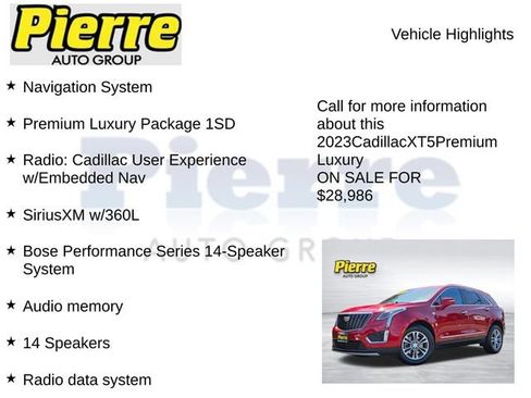 Used 2023 Cadillac XT5 Premium Luxury AWD/4WD image 7