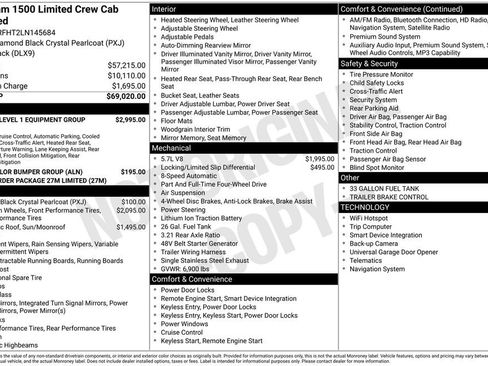 Used 2020 RAM 1500 Limited AWD/4WD image 5