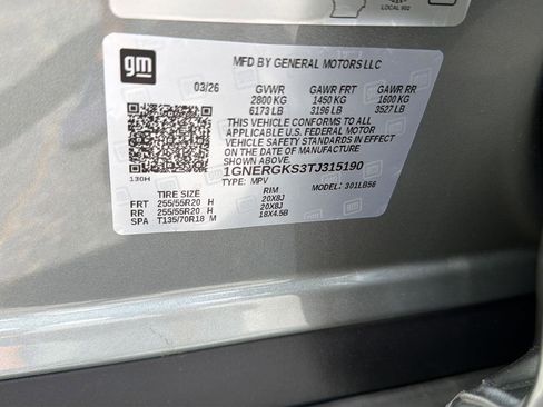 New 2026 Chevrolet Traverse LT w/ Sun and Wheel Package FWD image 37