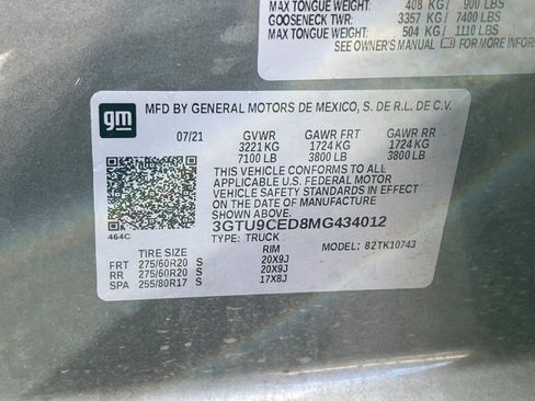 Used 2021 GMC Sierra 1500 Elevation image 52