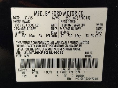 Used 2016 Lincoln MKX Select FWD image 33