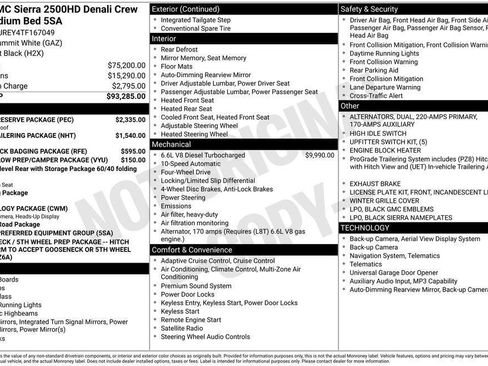New 2026 GMC Sierra 2500 Denali w/ Denali Reserve Package AWD/4WD image 4