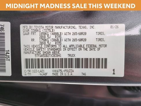 New 2026 Toyota Tundra Platinum image 25