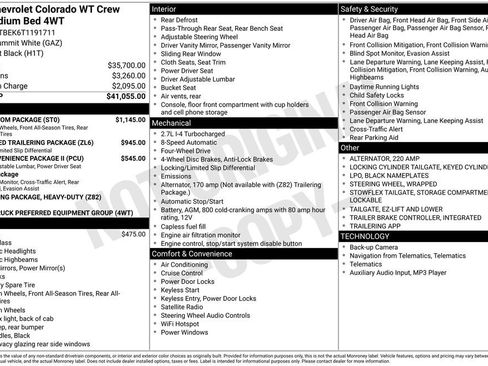 New 2026 Chevrolet Colorado W/T w/ WT Custom Package image 25