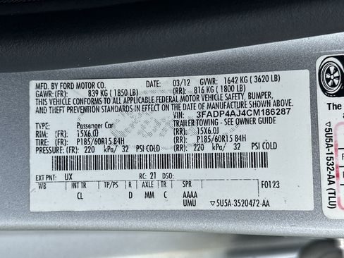 Used 2012 Ford Fiesta S FWD image 26