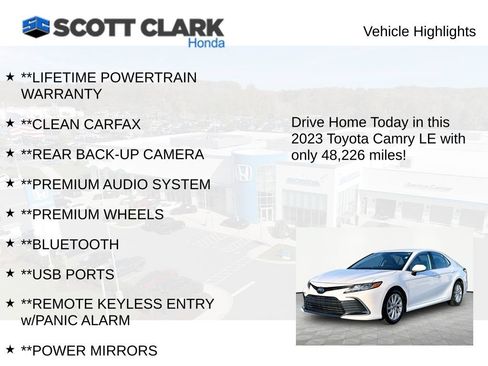 Used 2023 Toyota Camry LE FWD image 11