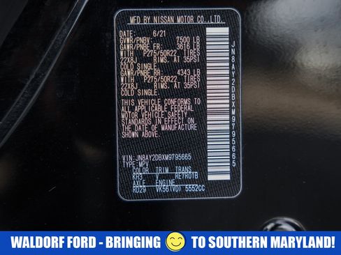 Used 2021 Nissan Armada Platinum w/ Captain's Chairs Package image 52