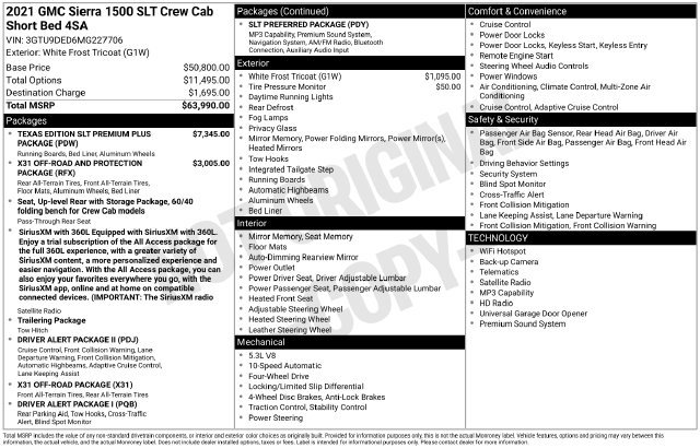 Used 2021 GMC Sierra 1500 SLT AWD/4WD image 4