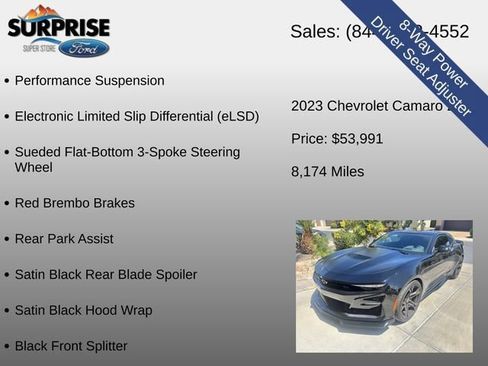 Used 2023 Chevrolet Camaro SS RWD image 21