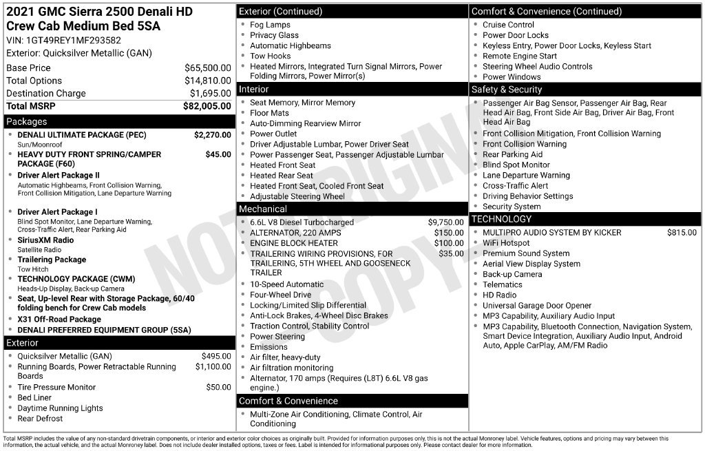 Used 2021 GMC Sierra 2500 Denali w/ Denali Ultimate Package AWD/4WD image 18